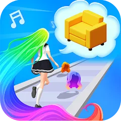 Взлом Dancing Hair (Дансинг Хэр)  [МОД Mega Pack] - последняя версия apk на Андроид