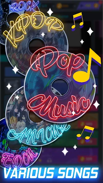 Tap Tap Music-Pop Songs  [МОД Бесконечные монеты] Screenshot 4