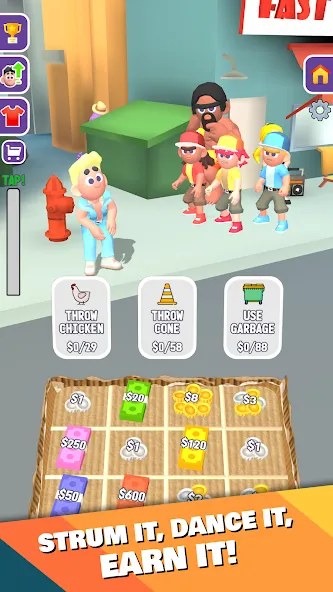 Street Life: Merge Tap Clicker (Беггинг Лайф)  [МОД Mega Pack] Screenshot 4