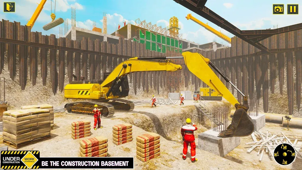 Excavator Simulator Crane Game (Экскаватор Симулятор Кран Игра)  [МОД Бесконечные монеты] Screenshot 3