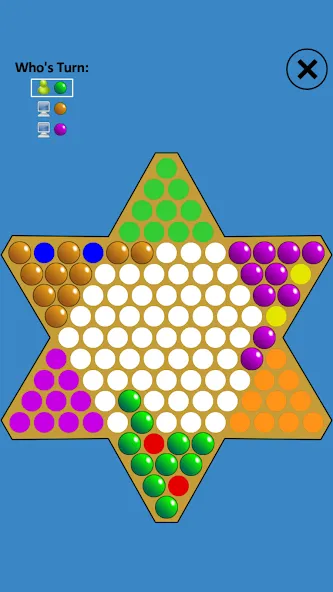 Chinese Checkers Touch (Китайские шашки Тач)  [МОД Unlocked] Screenshot 2