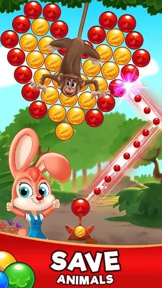 Bubble Friends Bubble Shooter  [МОД Много монет] Screenshot 2