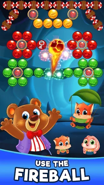 Bubble Friends Bubble Shooter  [МОД Много монет] Screenshot 3