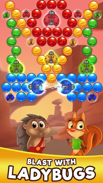 Bubble Friends Bubble Shooter  [МОД Много монет] Screenshot 4