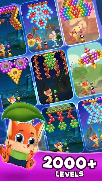 Bubble Friends Bubble Shooter  [МОД Много монет] Screenshot 5