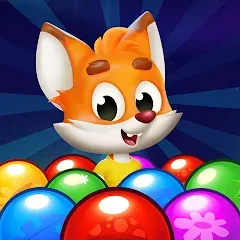 Взломанная Bubble Friends Bubble Shooter  [МОД Много монет] - стабильная версия apk на Андроид