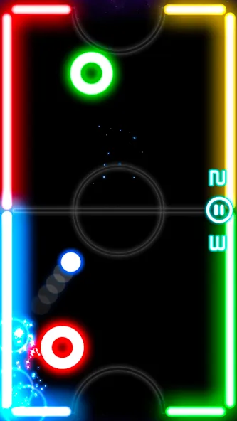 Glow Hockey (Глоу Хоккей)  [МОД Unlocked] Screenshot 1