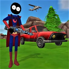 Взлом Stick Superhero  [МОД Mega Pack] - полная версия apk на Андроид