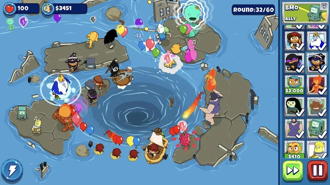 Bloons Adventure Time TD (Блунс Приключения Времени ТД)  [МОД Mega Pack] Screenshot 2