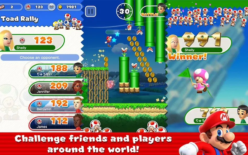 Super Mario Run (упер Марио Ран)  [МОД Menu] Screenshot 4