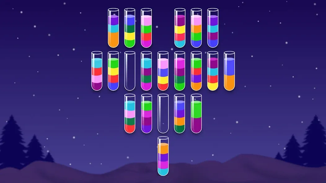 Color Water Sort Wooden Puzzle (Цвет воды Сорт Вуди Пазл)  [МОД Mega Pack] Screenshot 3