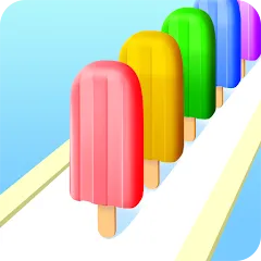 Взломанная Popsicle Stack (Попсикл Стэк)  [МОД Много монет] - последняя версия apk на Андроид