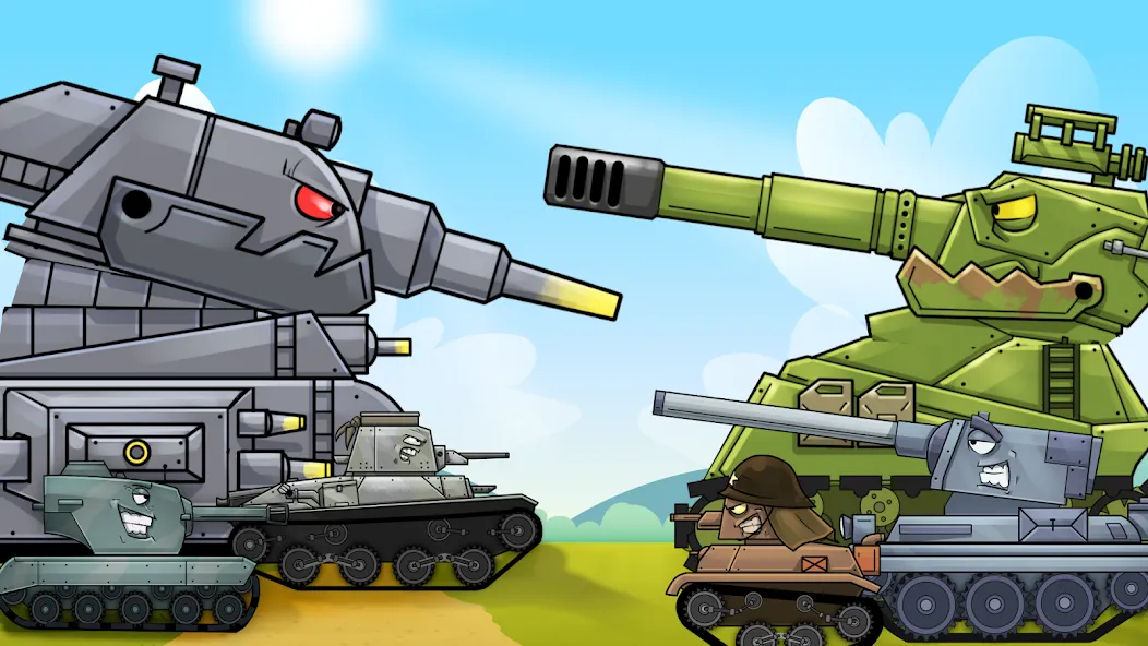 Merge Master Tanks: Tank wars (Мерж Танки)  [МОД Бесконечные монеты] Screenshot 1