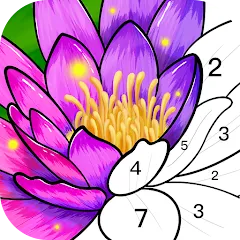 Взломанная Color Time - Paint by Number (Колор Тайм)  [МОД Menu] - полная версия apk на Андроид