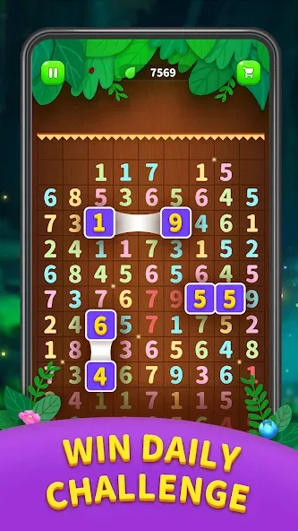 Number Match - Ten Pair Puzzle (Намбер Матч)  [МОД Много монет] Screenshot 4