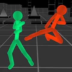 Скачать взломанную Stickman Fighting Neon Warrior  [МОД Unlocked] - стабильная версия apk на Андроид