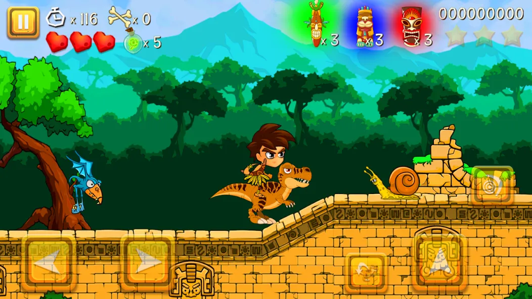 Super Warrior Dino Adventures (Супер Воин Дино Приключения)  [МОД Menu] Screenshot 3