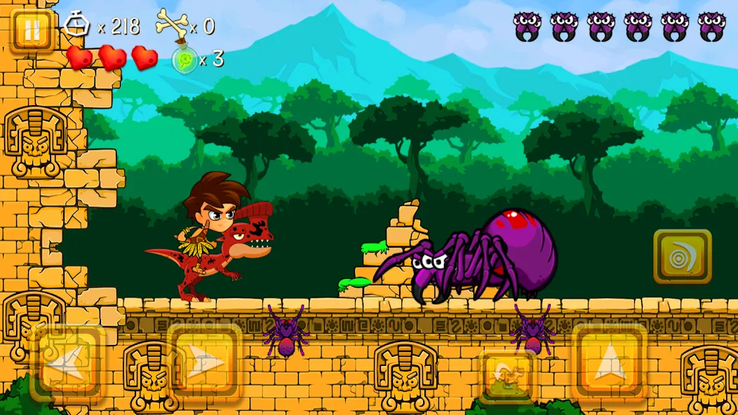 Super Warrior Dino Adventures (Супер Воин Дино Приключения)  [МОД Menu] Screenshot 5