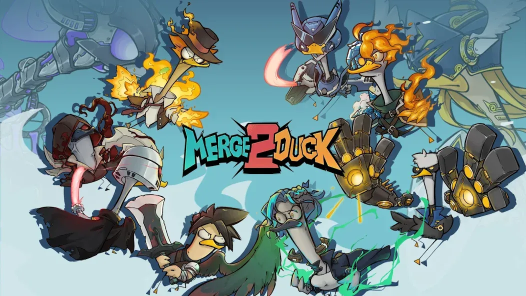 Merge Duck 2: Idle RPG (Мердж Дак 2)  [МОД Меню] Screenshot 1