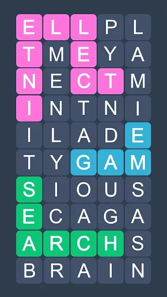 Word Search - Evolution Puzzle  [МОД Бесконечные монеты] Screenshot 1