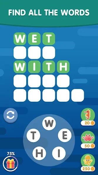 Word Search Sea: Word Puzzle  [МОД Меню] Screenshot 3