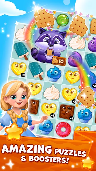 Candy Valley - Match 3 Puzzle  [МОД Unlimited Money] Screenshot 3