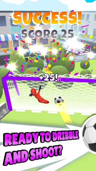 Crazy Kick! Fun Football game  [МОД Много монет] Screenshot 2