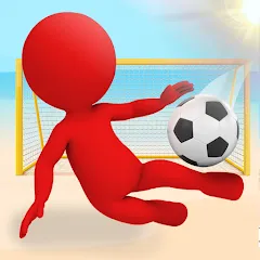 Взломанная Crazy Kick! Fun Football game  [МОД Много монет] - полная версия apk на Андроид