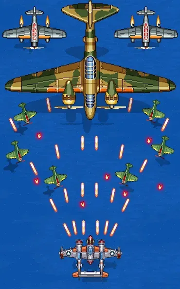 1945 Air Force: Airplane games (тысяча девятьсот сорок пять)  [МОД Mega Pack] Screenshot 3