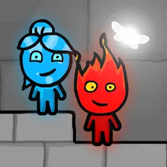 Взломанная Fireboy & Watergirl FairyTales  [МОД Много монет] - стабильная версия apk на Андроид