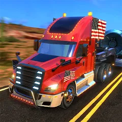 Скачать взлом Truck Simulator USA Revolution (Трак Симулятор США Революция)  [МОД Unlimited Money] - полная версия apk на Андроид