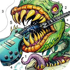 Скачать взлом Dark Fantasy Coloring Games  [МОД Бесконечные монеты] - полная версия apk на Андроид