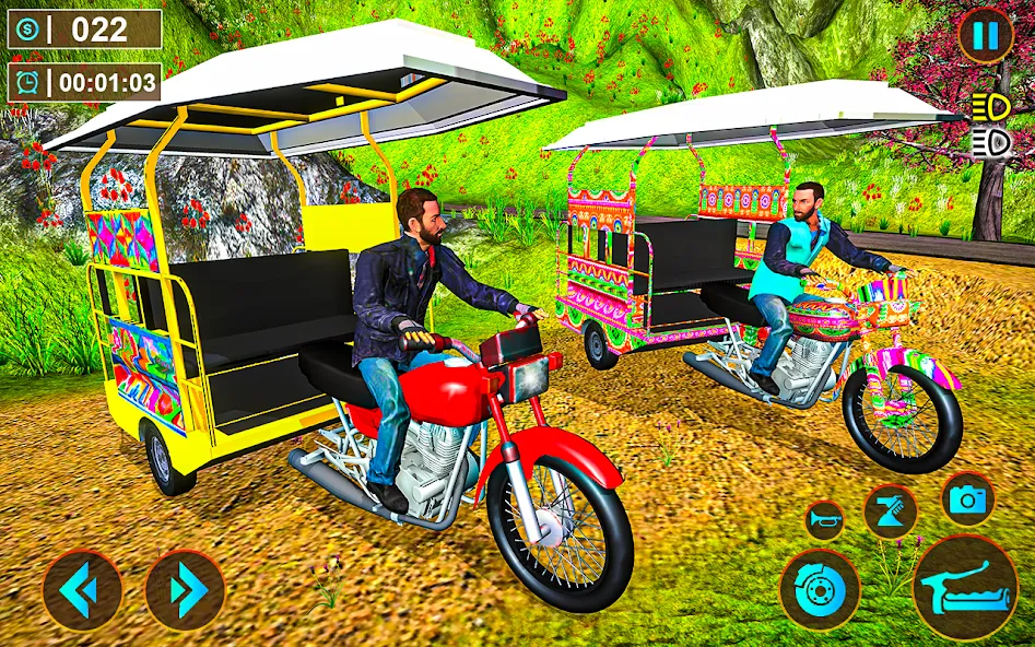 Tuk Tuk Offroad Auto Rickshaw (Тук Тук оффроуд автомобильный рикша)  [МОД Много денег] Screenshot 5