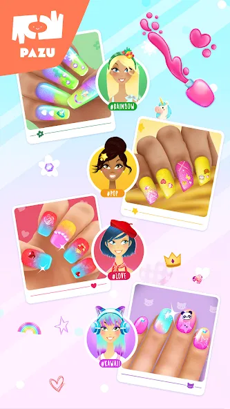 Girls Nail Salon - Kids Games  [МОД Unlimited Money] Screenshot 5