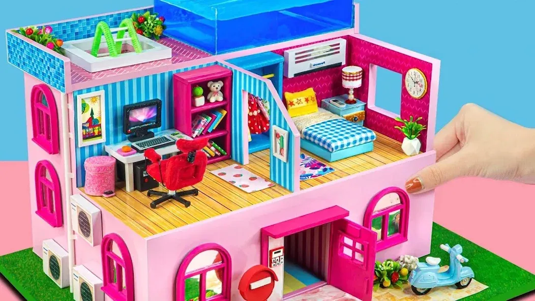 Girl Doll House Design Games (Дизайнерские игры для девочек Домик для кукол)  [МОД Unlimited Money] Screenshot 3