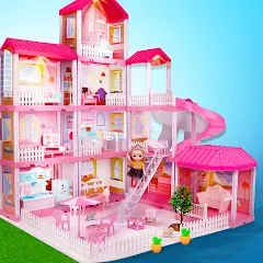 Скачать взлом Girl Doll House Design Games (Дизайнерские игры для девочек Домик для кукол)  [МОД Unlimited Money] - полная версия apk на Андроид