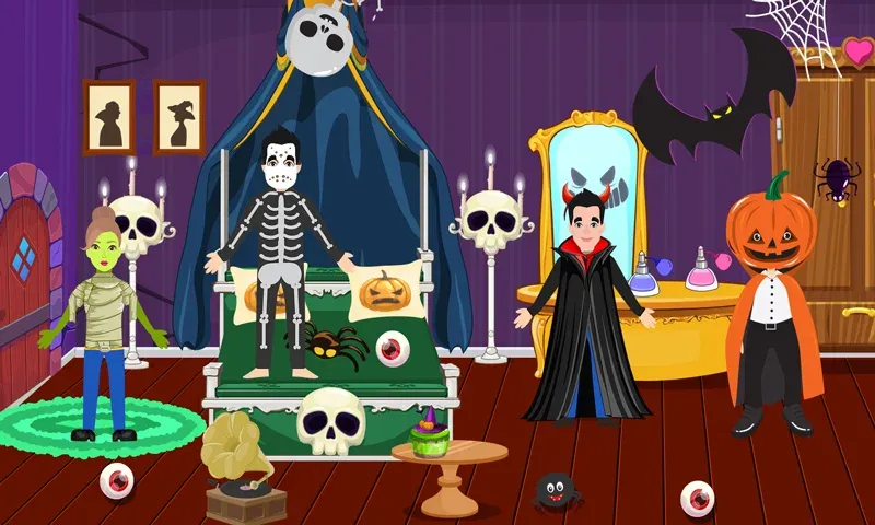 Pretend Play Halloween Party (Претендуй на Хэллоуинскую вечеринку)  [МОД Меню] Screenshot 3