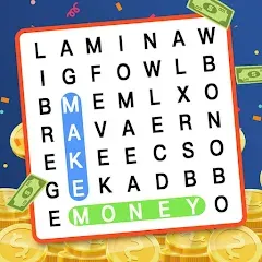 Скачать взломанную Make Money: Word Search (Мейк Мани)  [МОД Меню] - стабильная версия apk на Андроид