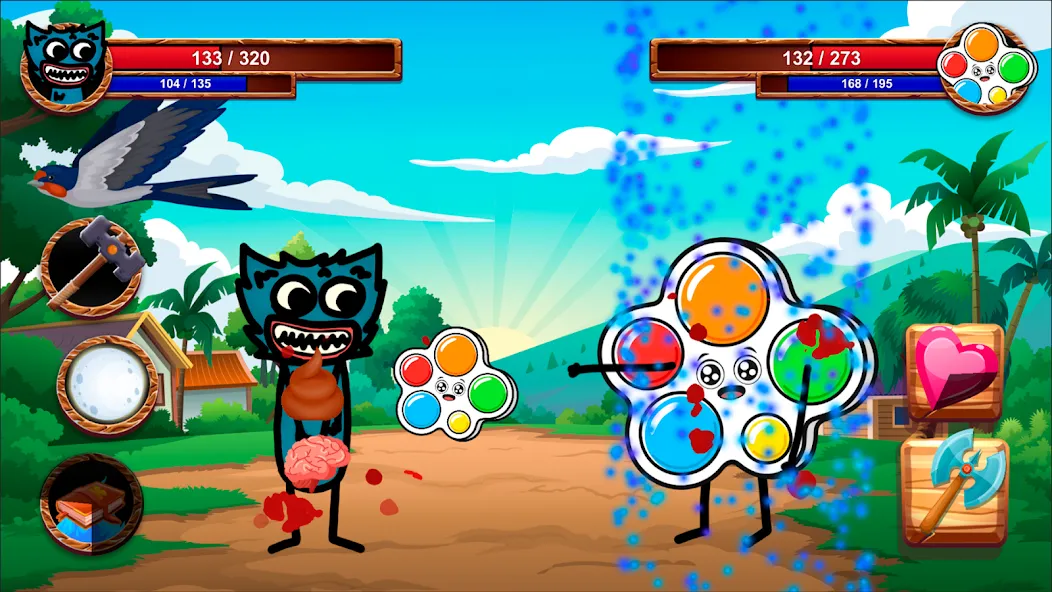 Cartoon Battle  [МОД Много монет] Screenshot 1