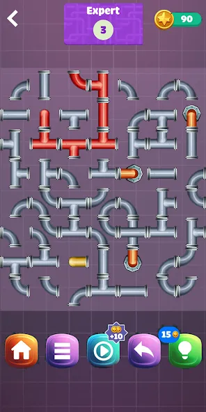 Pipe Puzzle Connect (Пайп Пазл Коннект)  [МОД Unlimited Money] Screenshot 1