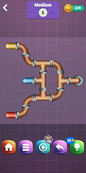 Pipe Puzzle Connect (Пайп Пазл Коннект)  [МОД Unlimited Money] Screenshot 2