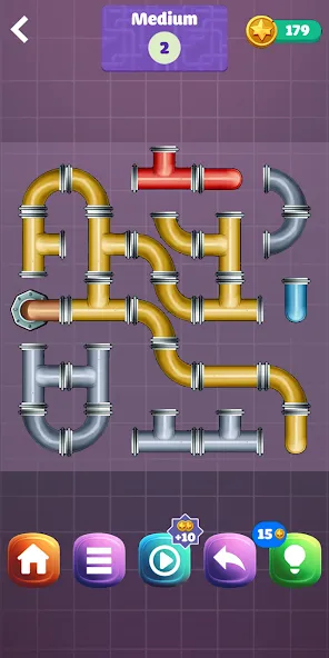 Pipe Puzzle Connect (Пайп Пазл Коннект)  [МОД Unlimited Money] Screenshot 3