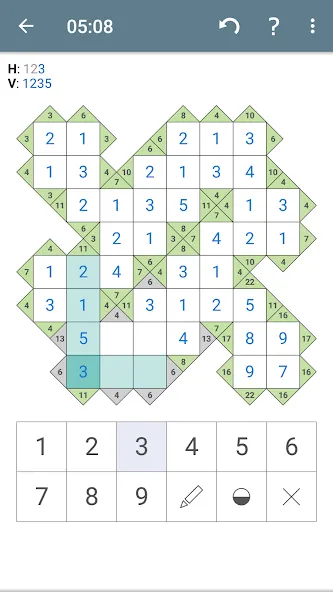 Kakuro (Cross Sums)  [МОД Много монет] Screenshot 5