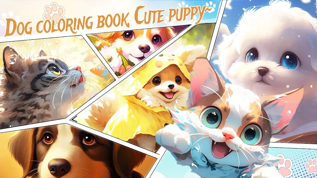 Dog Coloring, Color by number  [МОД Menu] Screenshot 5