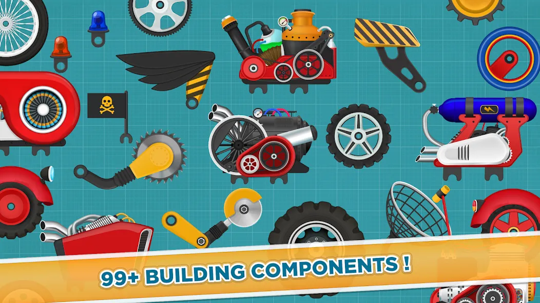 Car Builder & Racing for Kids  [МОД Menu] Screenshot 5