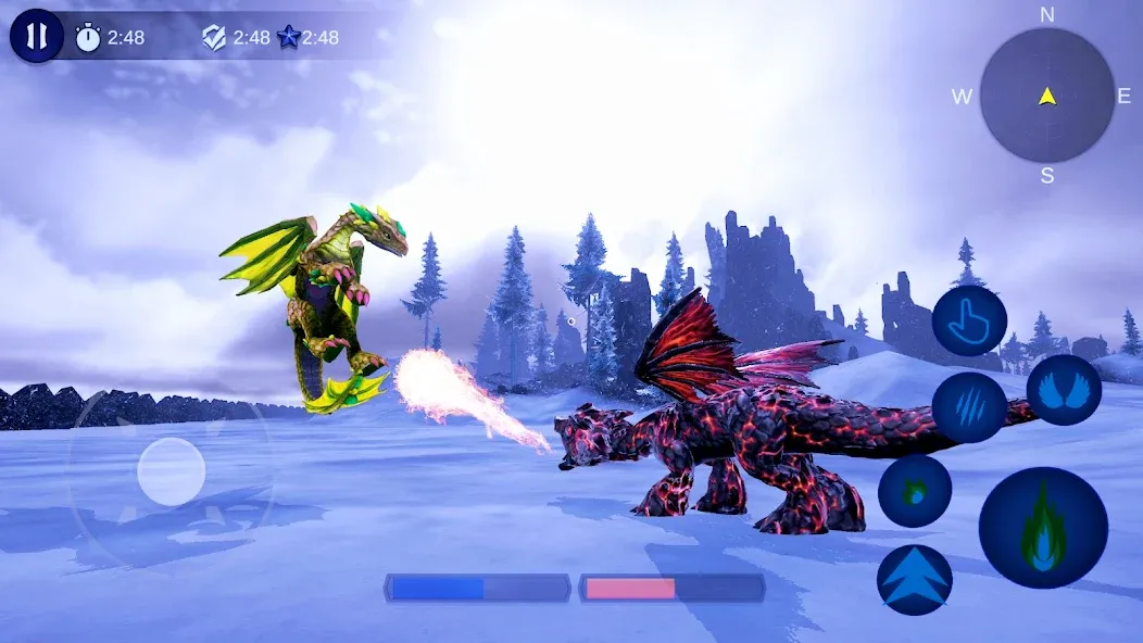 Magical Dragon Flight Games 3D  [МОД Много денег] Screenshot 1