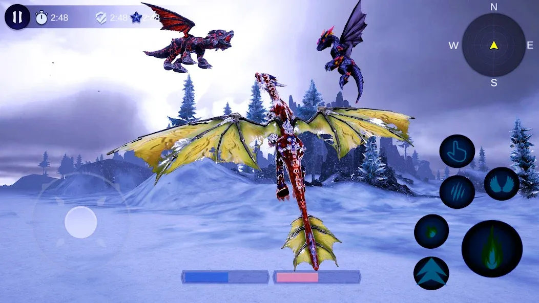 Magical Dragon Flight Games 3D  [МОД Много денег] Screenshot 3