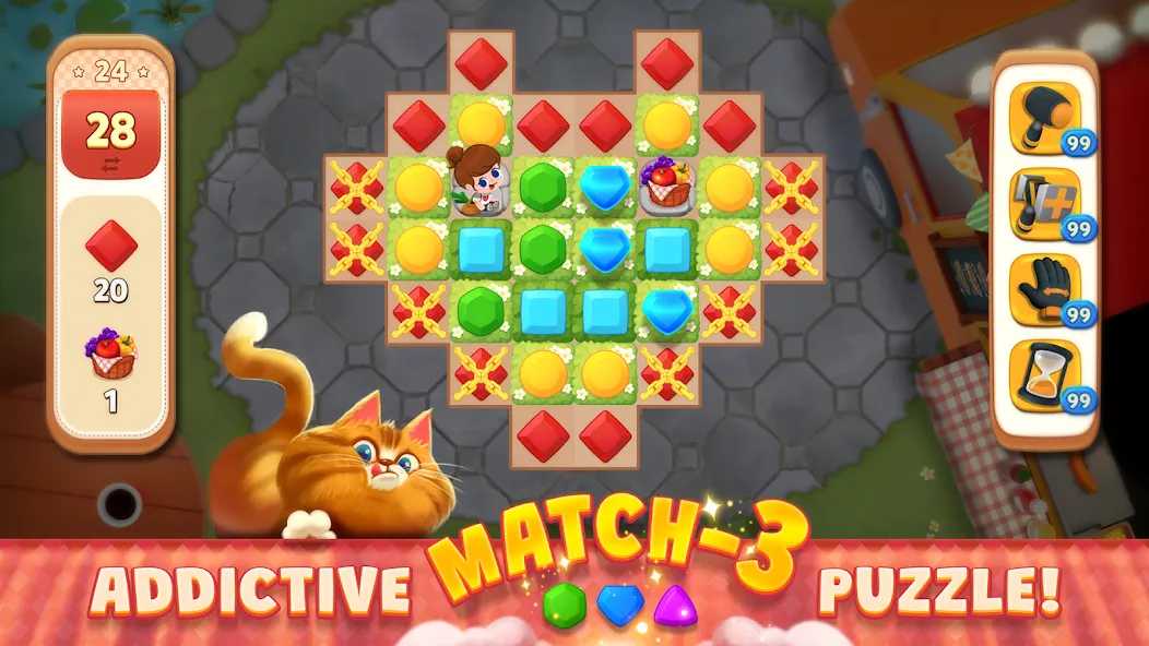 Delish Match : Match3 & Design (Делиш Матч)  [МОД Бесконечные монеты] Screenshot 1