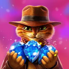 Скачать взлом Indy Cat: Match 3 Adventure  [МОД Unlocked] - последняя версия apk на Андроид