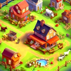 Взломанная Country Valley Farming Game (Парадайз Хей Фарм Айленд)  [МОД Меню] - полная версия apk на Андроид